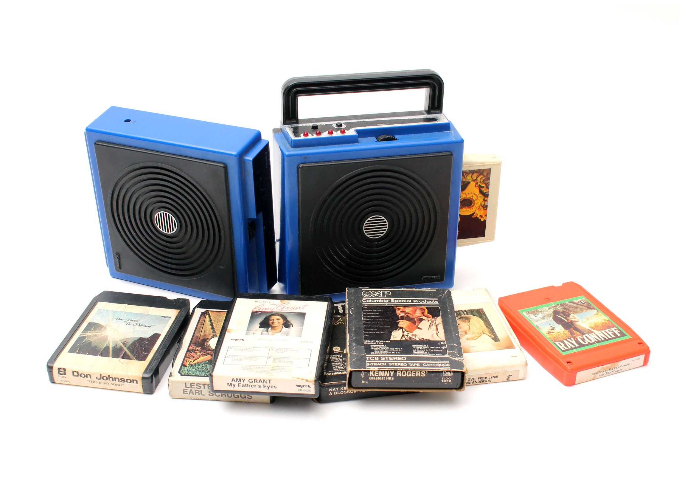 Vintage JC Penney Portable 8 Track Player and Tapes EBTH